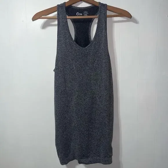 ZYIA Active Fog Copper Charged Athletic Razorback Tank Top Gray M - Picture 7 of 9